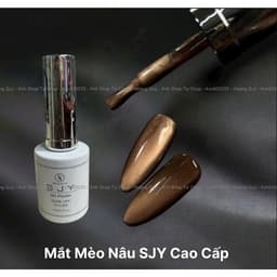 Sơn gel Mắt mèo Nâu SJY cao cấp 15ml, Mắt Mèo Mịn mướt đẹp, Lên nét dễ làm 6