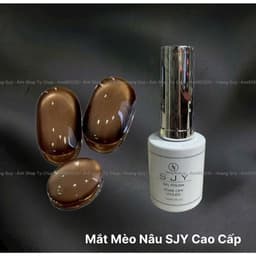 Sơn gel Mắt mèo Nâu SJY cao cấp 15ml, Mắt Mèo Mịn mướt đẹp, Lên nét dễ làm 5