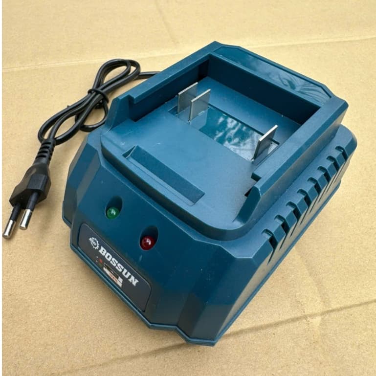 Sạc Bàn Bossun BS-FC15X, Dòng 1,5ah Chân Phổ Thông, Tự Động Ngắt Mở Dòng, Dùng Cho Máy Khoan, Máy Mài Pin..