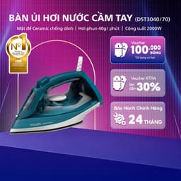 Bàn ủi hơi nước Philips DST3040/70 - Công suất 2600W - Tự động ngắt điện - Bảo hành 24 tháng 1
