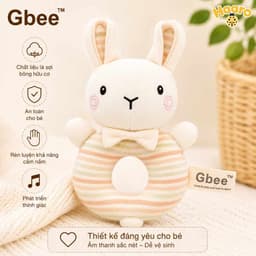 Đồ chơi lục lạc thú nhồi bông Gbee chính hãng, lục lạc cầm tay cao cấp giúp bé phát triển giác quan 7
