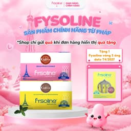 Combo Nước muối sinh lý Fysoline hồng 40 ống x 5ml và Vàng (Date T4.2027) 20 ống x 5ml 1