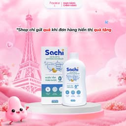 Nước tắm thảo dược SACHI dịu mát, phòng rôm sảy, mẩn ngứa, hăm tã, bảo vệ da cho bé - 250ml 1
