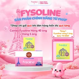 Combo Nước Muối Sinh Lý FYSOLINE Hồng 40 Ống và Kháng Khuẩn Vàng 5 ống Nhỏ Mắt Mũi Miệng Hiệu Quả Cho Bé 1