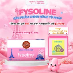(Date T5.2027) Fysoline - Nước muối sinh lý Pháp - Vệ sinh mắt, mũi, miệng cho bé - Hộp 40 ống x 5ml 1