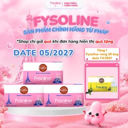 (Date T5.2027) Combo 3 hộp Fysoline hồng 40 ống x 5ml - Nước muối sinh lý vệ sinh mắt mũi miệng cho trẻ sơ sinh 1