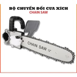 Bộ chuyển đổi cưa xích gắn máy mài cầm tay tra dầu tự động - Lưỡi cưa xích, bộ lam xích 12" 4