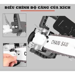 Bộ chuyển đổi cưa xích gắn máy mài cầm tay tra dầu tự động - Lưỡi cưa xích, bộ lam xích 12" 5