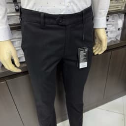 Quần kaki nam Owen màu xám đậm regular fit tăng đơ 2 cạp vải renu chống nhăn bền màu QKRT263509 2