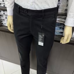 Quần kaki nam Owen màu xám đậm regular fit tăng đơ 2 cạp vải renu chống nhăn bền màu QKRT263509 4