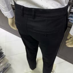 Quần kaki nam Owen màu xám đậm regular fit tăng đơ 2 cạp vải renu chống nhăn bền màu QKRT263509 6