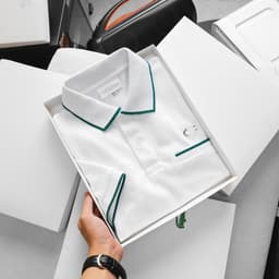 Áo polo nam túi giả vải cá sấu gai logo thêu Full Box cao cấp, Áo thun nam cổ bẻ nhiều màu hàng xuất xịn 2