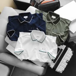 Áo polo nam túi giả vải cá sấu gai logo thêu Full Box cao cấp, Áo thun nam cổ bẻ nhiều màu hàng xuất xịn 7