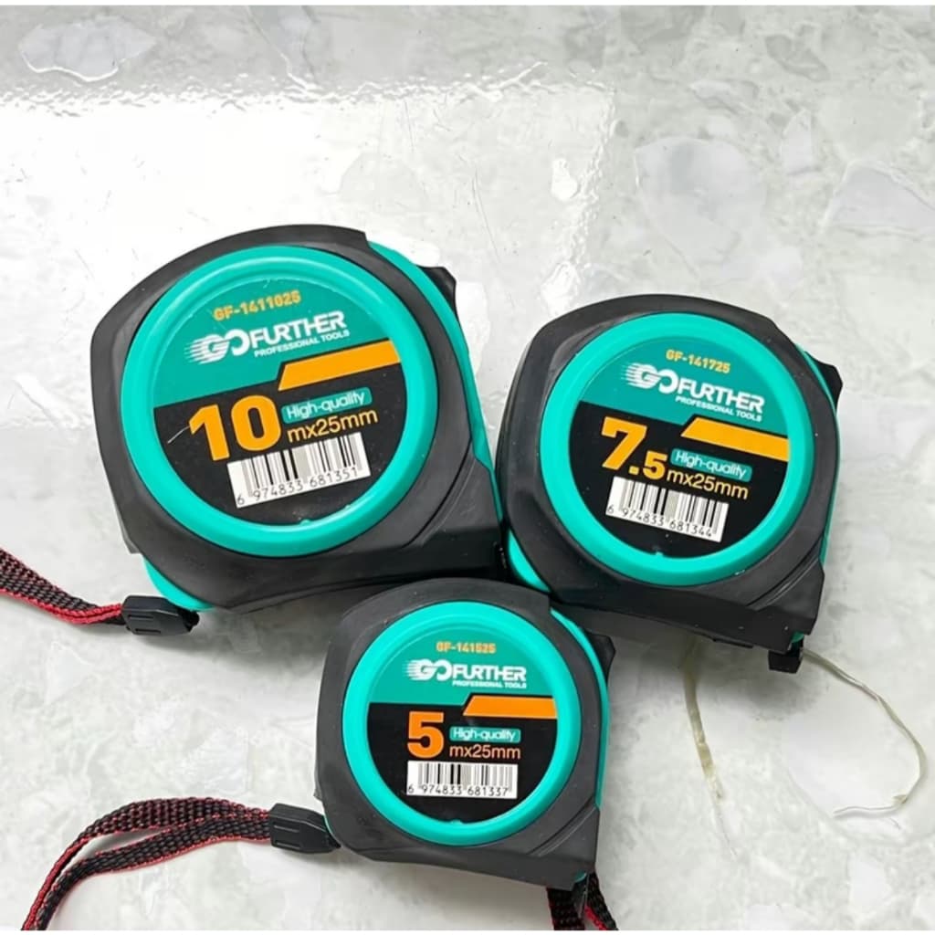 COMBO 3 Thước 5M, 7,5M và 10M (Chính Hãng Gofuther) [Hàng Chất Lượng Cao] (1 Mặt - 2 Mặt)