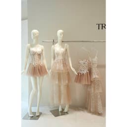 Hàng Trân ĐẦM REN LÁ PHOM NGẮN Trân Ali  7