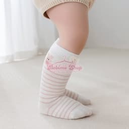 Tất vớ cao cổ Hàn Quốc cho bé, vớ sọc cotton hình thú dễ thương cho trẻ em cao cấp - Bebimo Shop 9