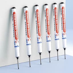 Sét 10 bút đánh dấu ngòi dài 20mm, bút đánh dấu lỗ khoan đánh dấu vị trí cho thợ kỹ thuật mực không phai 4