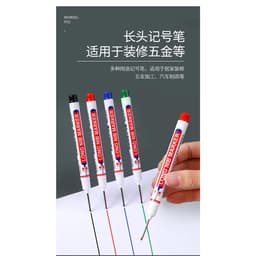 Sét 10 bút đánh dấu ngòi dài 20mm, bút đánh dấu lỗ khoan đánh dấu vị trí cho thợ kỹ thuật mực không phai 9