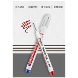 Sét 10 bút đánh dấu ngòi dài 20mm, bút đánh dấu lỗ khoan đánh dấu vị trí cho thợ kỹ thuật mực không phai 3