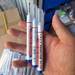 Sét 10 bút đánh dấu ngòi dài 20mm, bút đánh dấu lỗ khoan đánh dấu vị trí cho thợ kỹ thuật mực không phai 1