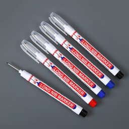 Sét 10 bút đánh dấu ngòi dài 20mm, bút đánh dấu lỗ khoan đánh dấu vị trí cho thợ kỹ thuật mực không phai 5