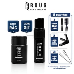 Bột tạo phồng tóc nam Roug Powder Texture Hair 60ml giữ nếp, hút dầu tóc tốt Roug Men's Grooming 1