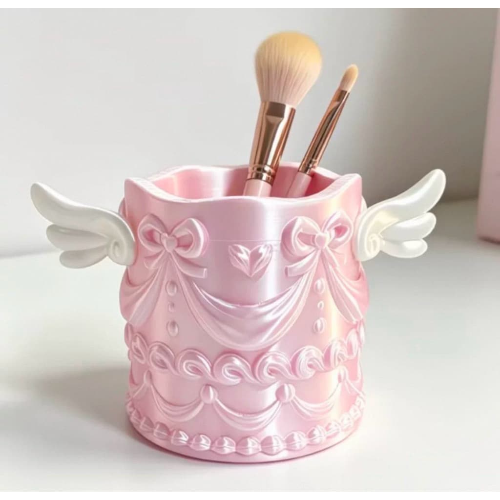Lọ đựng cọ trang điểm đựng bút decor trang trí bàn làm việc, làm chậu cây-Nhận đặt theo combo màu -Khắc tên theo yêu cầu