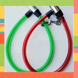 Khóa dây cáp chống cắt trộm cửa nhà, xe máy, xe đạp đủ kích thước 4