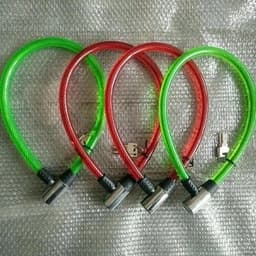 Khóa dây cáp chống cắt trộm cửa nhà, xe máy, xe đạp đủ kích thước 1