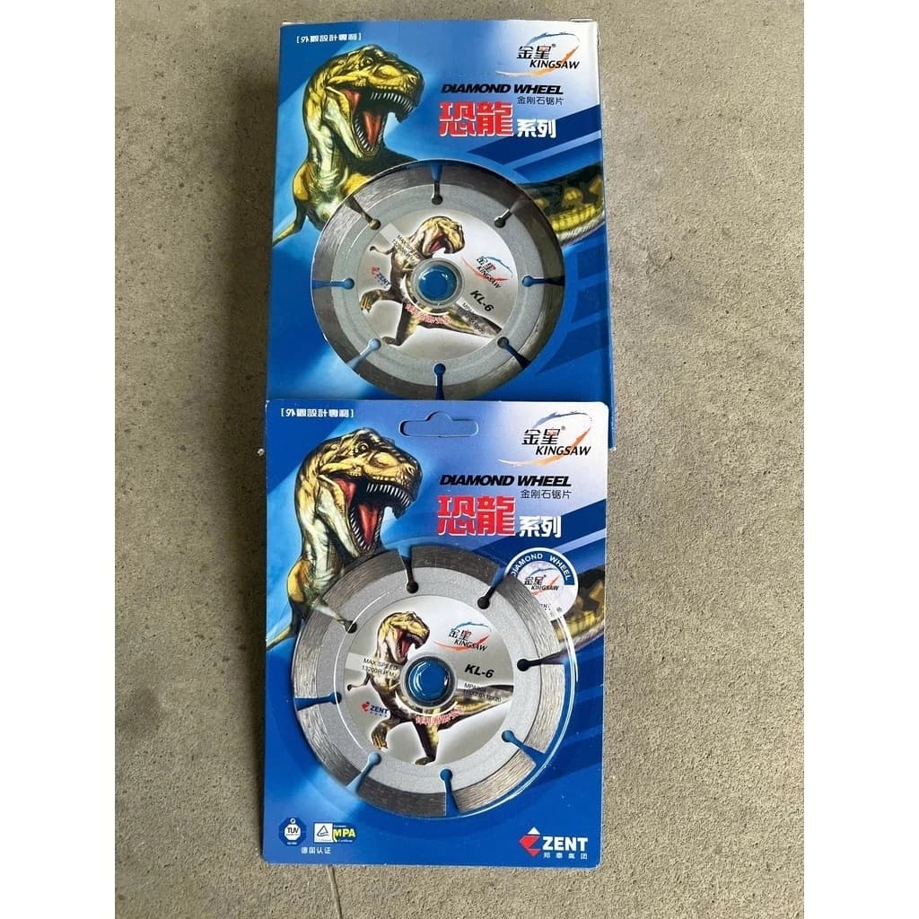 (Hộp 10 cái) Lưỡi cắt gạch đa năng, lưỡi cắt bê tông, lưỡi cắt đá Khủng Long