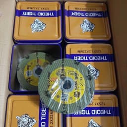 (Hộp 50 viên) Đá cắt inox TIGER 125 chuyên cắt kim loại an toàn 5