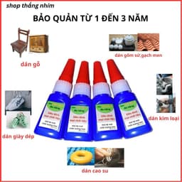 keo OILY GLUE xanh đa năng dán gỗ gạch gốm dày dép sắt nhựa gấp 50 lần 502 4