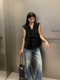WGWE Fashion Áo Babydoll Voan Nhiều Tầng WGWE – Áo Kiểu Nữ Form Xòe Nhẹ Thanh Lịch 5