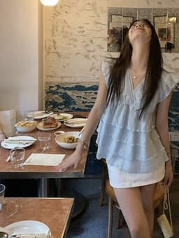 WGWE Fashion Áo Babydoll Voan Nhiều Tầng WGWE – Áo Kiểu Nữ Form Xòe Nhẹ Thanh Lịch 9