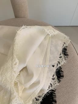 WGWE Fashion Chân Váy Lụa Ngắn Chữ A WGWE Viền Ren – Chân Váy Nữ Cạp Cao Thanh Lịch 7