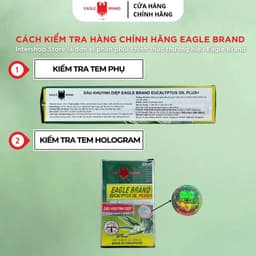 Tinh Dầu khuynh diệp Con Ó 2 Nắp Eagle Brand Eucalyptus Oil Plus+ 25ml chống muỗi 8h, giữ ấm EB0002 3