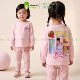 [10-29KG] Đồ Bộ Thu Đông Cho Bé Gái KIMCHIBABY Vải Cotton Cao Cấp 190gsm Họa Tiết Hoạt Hình, Bộ Dài Tay Cho Bé KD610 6