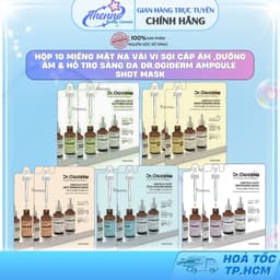 Hộp 10 Miếng Mặt Nạ Vải Vi Sợi Cấp Ẩm ,Dưỡng Ẩm & Hỗ Trợ Sáng Da Dr.Ogiderm Ampoule Shot Mask Hàn Quốc 30ml 1
