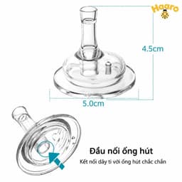 Ống tập hút bình sữa Mo.yuum phù hợp với bình cổ rộng - MyBaby 4