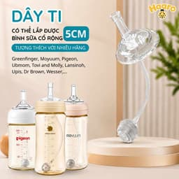 Ống tập hút bình sữa Mo.yuum phù hợp với bình cổ rộng - MyBaby 3