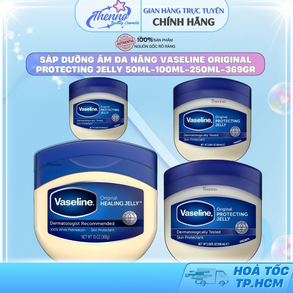 Sáp Dưỡng Ẩm Đa Năng Vaseline Original Protecting Jelly 50ml-100ml-250ml-369gr