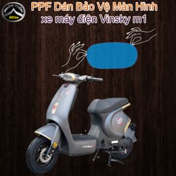 PPF dán bảo vệ màn hình xe máy điện Vinsky m1, chống trầy xước màn hình, không đọng nước vô hình bóng gương 1