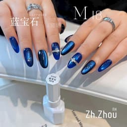 Sơn Mắt Mèo Xanh Biển Zh.ZHOU cao cấp, Sơn gel mắt mèo Xanh - Hoangquy.233 3