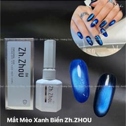 Sơn Mắt Mèo Xanh Biển Zh.ZHOU cao cấp, Sơn gel mắt mèo Xanh - Hoangquy.233 7