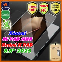 [Ảnh Thật] Kính CL MTB Xia0mi PAD MINI / Redmi K PAD 8.8" 2025 Cường Lực Mài Cạnh 9H TRONG SUỐT & NHÁM MỜ Chống Vân Tay 1