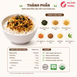 Rong Biển Rắc Cơm Cho Bé Alvins Hữu Cơ 7-21g - Nhập Khẩu Hàn Quốc Giòn Ngon Dễ Ăn 5