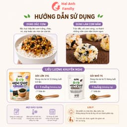 Rong Biển Rắc Cơm Cho Bé Alvins Hữu Cơ 7-21g - Nhập Khẩu Hàn Quốc Giòn Ngon Dễ Ăn 3