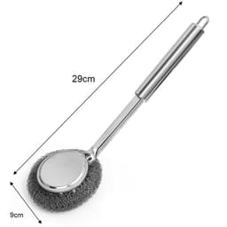 Cây Cọ Rửa Xoong Nồi Inox Đầu tròn và Dụng cụ chà xoong có tay cầm tháo rời được. LMS 6