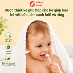 Que tưa lưỡi, rơ lưỡi WAI hộp 30 que cho bé sơ sinh (1 đầu rơ lưỡi) 4
