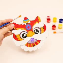 Đèn Lồng Trung Thu Gỗ DIY - Bé Tự Tô Màu, Sáng tạo handmade. 2